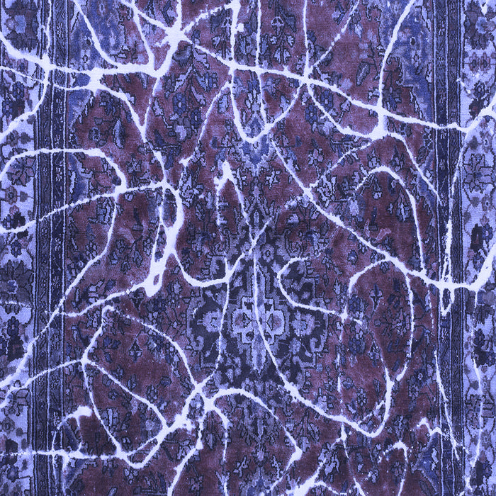 Square Abstract Blue Modern Rug, abs1244blu