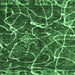 Square Abstract Emerald Green Modern Rug, abs1244emgrn