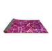 Sideview of Abstract Pink Modern Rug, abs1244pnk