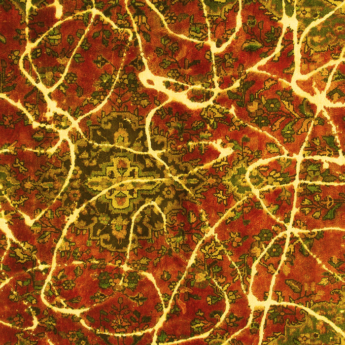 Abstract Yellow Modern Rug, abs1244yw