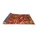 Sideview of Abstract Orange Modern Rug, abs1244org