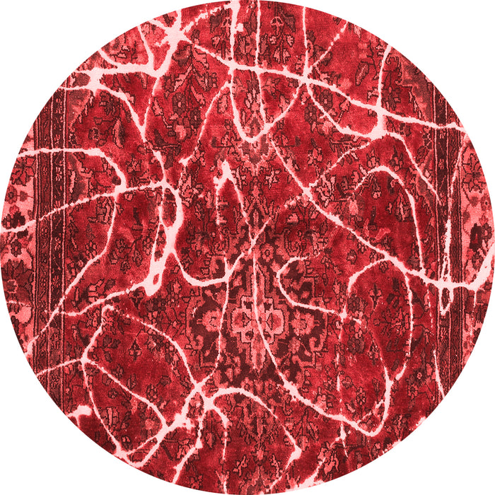 Abstract Red Modern Rug, abs1244red