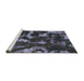 Sideview of Machine Washable Abstract Slate Blue Grey Blue Rug, wshabs1245