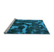 Sideview of Machine Washable Abstract Light Blue Modern Rug, wshabs1245lblu