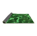 Sideview of Abstract Green Modern Rug, abs1245grn