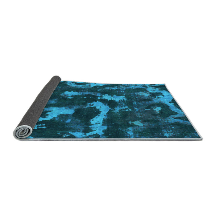 Sideview of Abstract Light Blue Modern Rug, abs1245lblu