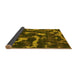 Sideview of Abstract Yellow Modern Rug, abs1245yw