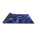 Sideview of Abstract Blue Modern Rug, abs1245blu