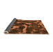 Sideview of Abstract Orange Modern Rug, abs1245org