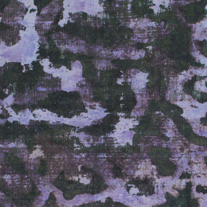 Square Machine Washable Abstract Slate Blue Grey Blue Rug, wshabs1245