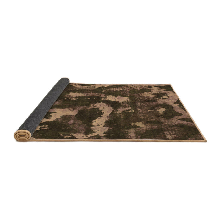Sideview of Abstract Brown Modern Rug, abs1245brn