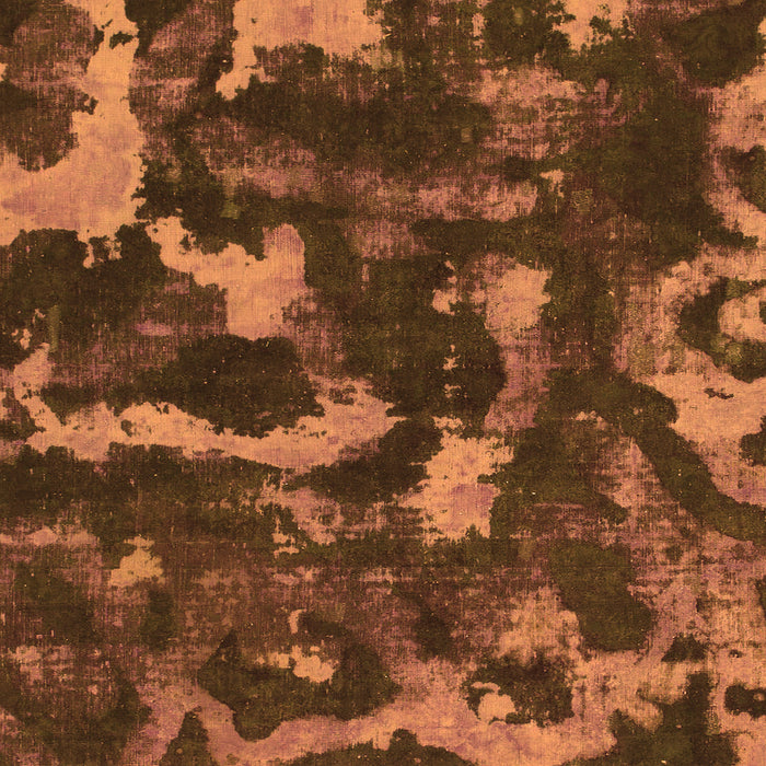 Square Machine Washable Abstract Orange Modern Area Rugs, wshabs1245org