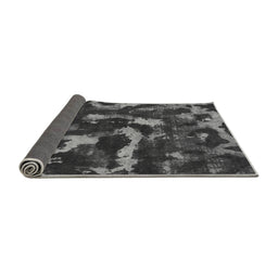 Sideview of Abstract Gray Modern Rug, abs1245gry