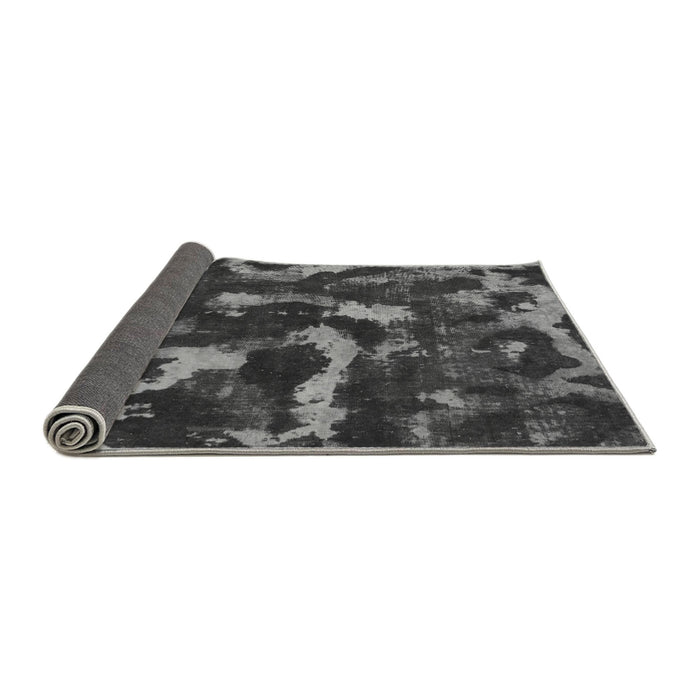 Sideview of Abstract Gray Modern Rug, abs1245gry