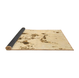Sideview of Abstract Brown Modern Rug, abs1246brn