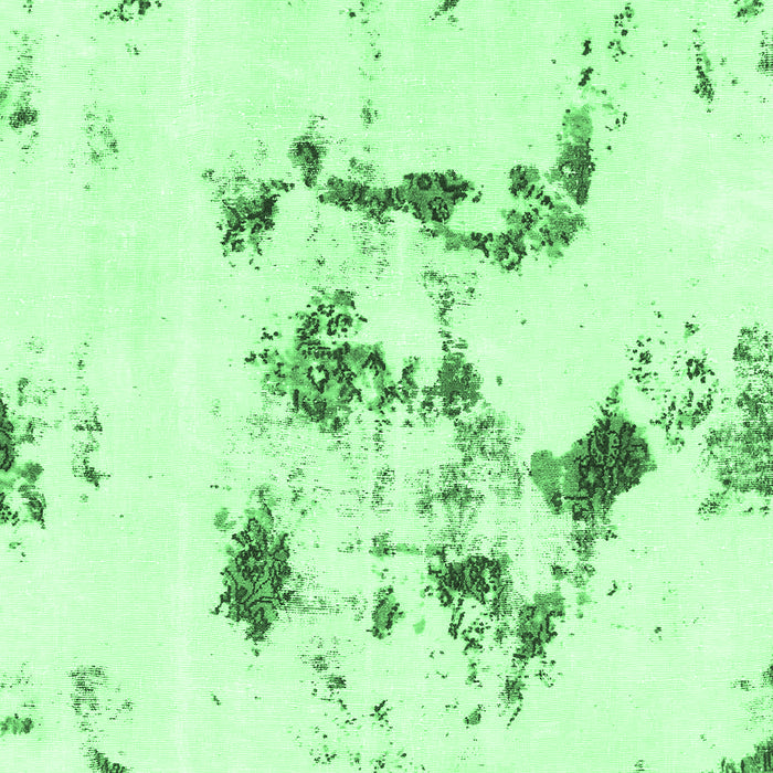 Machine Washable Abstract Emerald Green Modern Area Rugs, wshabs1246emgrn