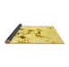 Sideview of Abstract Yellow Modern Rug, abs1246yw