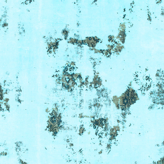 Machine Washable Abstract Light Blue Modern Rug, wshabs1246lblu