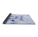 Sideview of Abstract Blue Modern Rug, abs1246blu