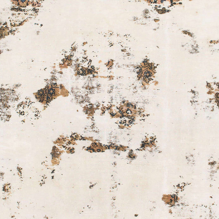 Square Abstract Tan Brown Modern Rug, abs1246