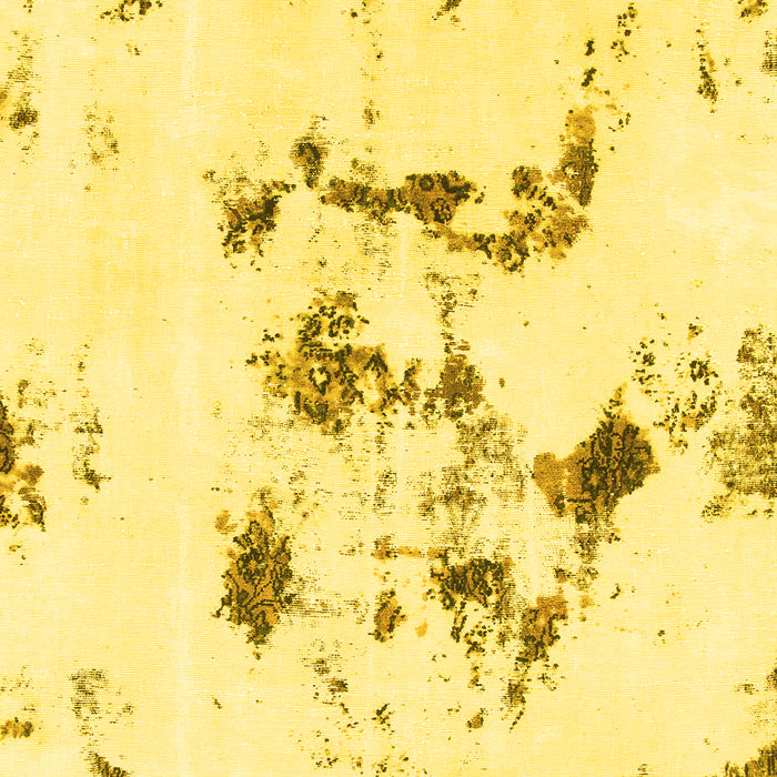 Machine Washable Abstract Yellow Modern Rug, wshabs1246yw