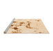 Sideview of Machine Washable Abstract Orange Modern Area Rugs, wshabs1246org