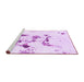 Sideview of Machine Washable Abstract Purple Modern Area Rugs, wshabs1246pur