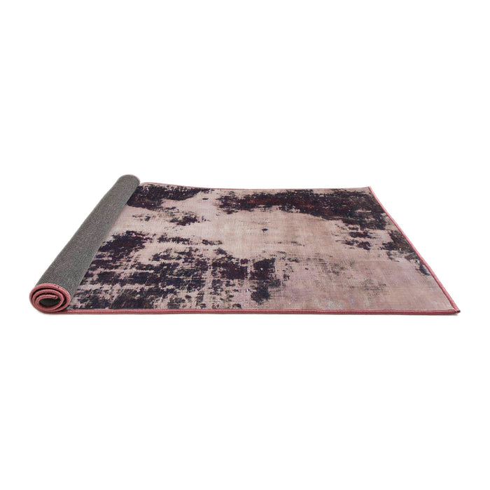 Sideview of Abstract Rosy Purple Modern Rug, abs1247