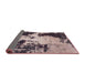 Sideview of Abstract Rosy Purple Modern Rug, abs1247