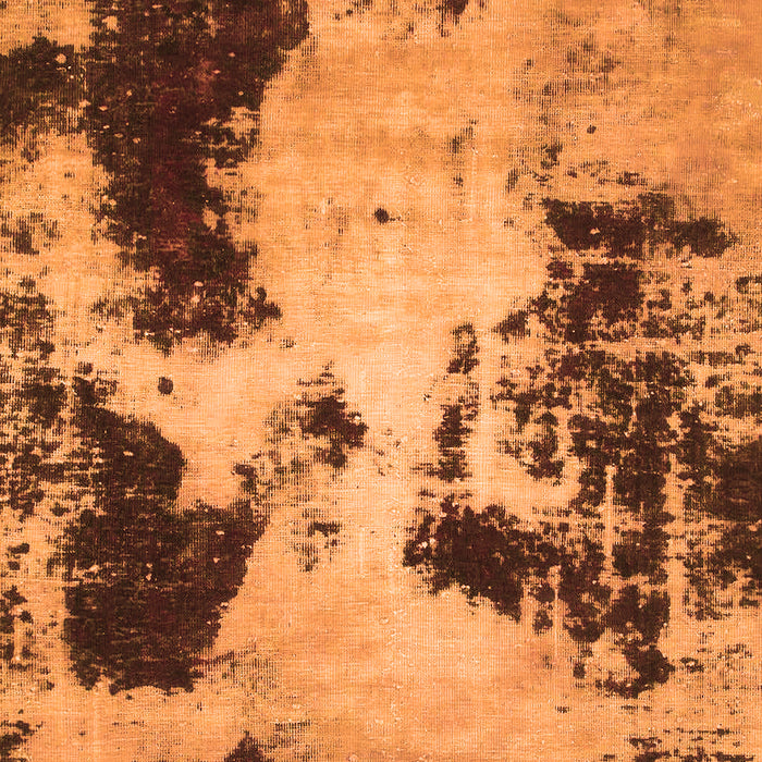 Machine Washable Abstract Orange Modern Area Rugs, wshabs1247org
