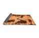 Sideview of Abstract Orange Modern Rug, abs1247org