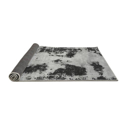 Sideview of Abstract Gray Modern Rug, abs1247gry
