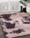 Abstract Rosy Purple Modern Rug in Family Room, abs1247