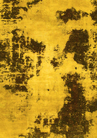 Abstract Yellow Modern Rug, abs1247yw