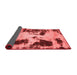 Abstract Red Modern Area Rugs