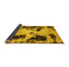 Sideview of Abstract Yellow Modern Rug, abs1247yw