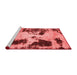 Modern Red Washable Rugs