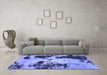 Machine Washable Abstract Blue Modern Rug in a Living Room, wshabs1247blu