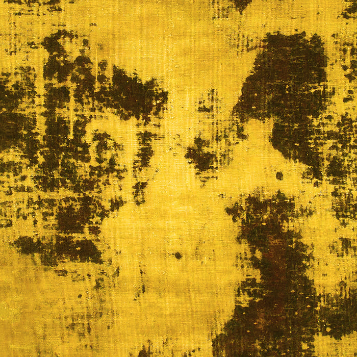 Machine Washable Abstract Yellow Modern Rug, wshabs1247yw