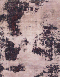 Machine Washable Abstract Rosy-Finch Purple Rug, wshabs1247