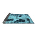 Sideview of Abstract Light Blue Modern Rug, abs1247lblu