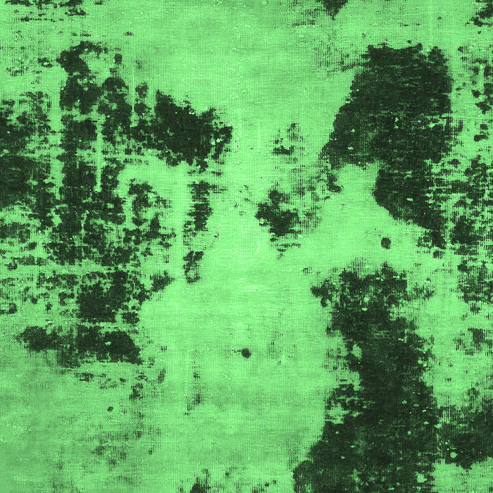 Machine Washable Abstract Emerald Green Modern Area Rugs, wshabs1247emgrn