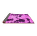 Sideview of Abstract Pink Modern Rug, abs1247pnk