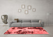 Modern Red Washable Rugs