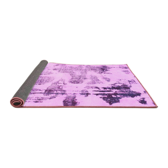 Sideview of Abstract Pink Modern Rug, abs1248pnk