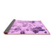 Sideview of Abstract Pink Modern Rug, abs1248pnk