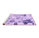 Sideview of Machine Washable Abstract Purple Modern Area Rugs, wshabs1248pur