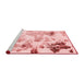 Modern Red Washable Rugs