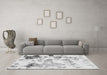 Machine Washable Abstract Gray Modern Rug in a Living Room,, wshabs1248gry