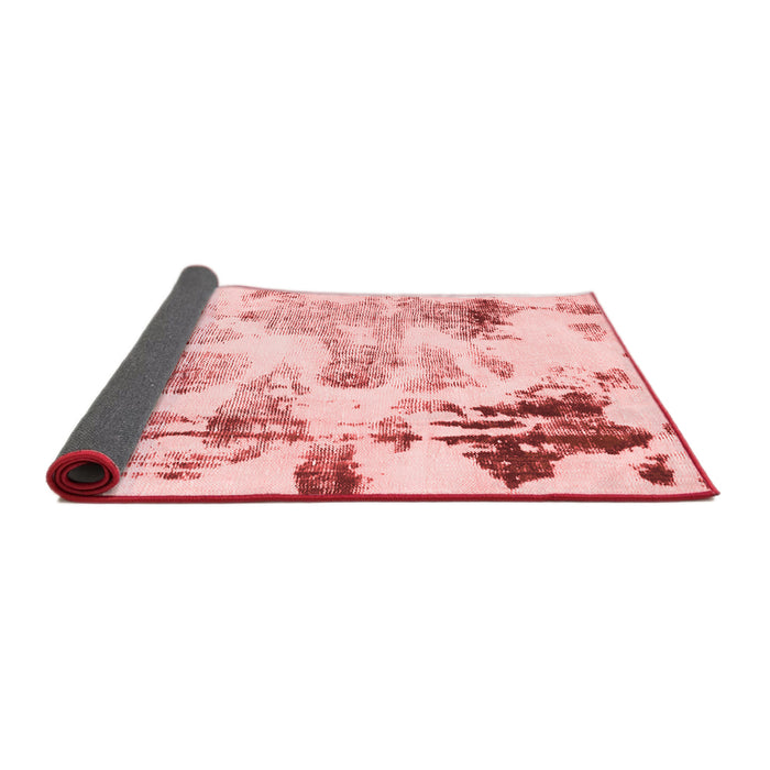 Abstract Red Modern Area Rugs